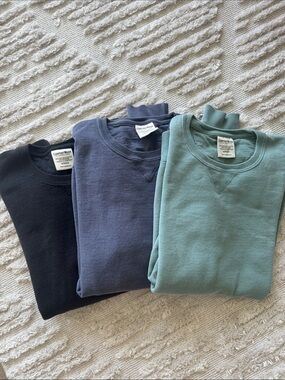 Comfort Colors Crewneck Sweatshirts — Black, Navy, Seafoam (set of 3)